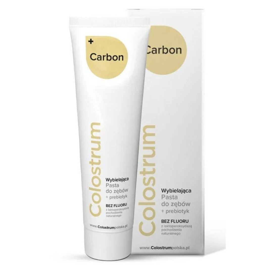 COLOSTRUM CARBON wybielająca pasta do zębów + prebiotyk 75ml